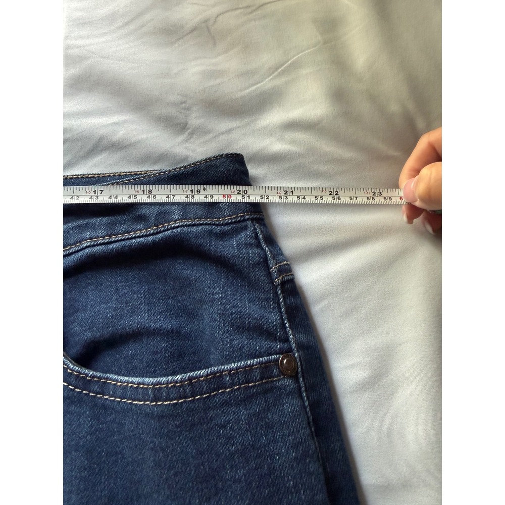 Just My Size By Hanes Classic Fit Denim Jeans 20w Vintage Blue Straight Leg View 5